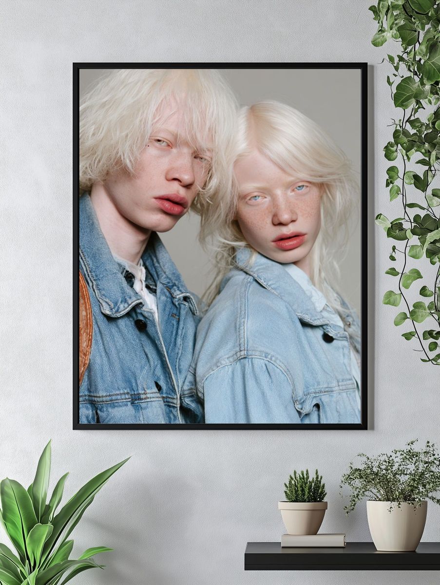 Platinum Blonde Portrait Photography Poster. — room view 4