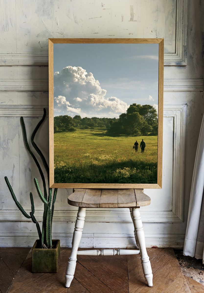 Meadow Walk Landscape Poster. room preview