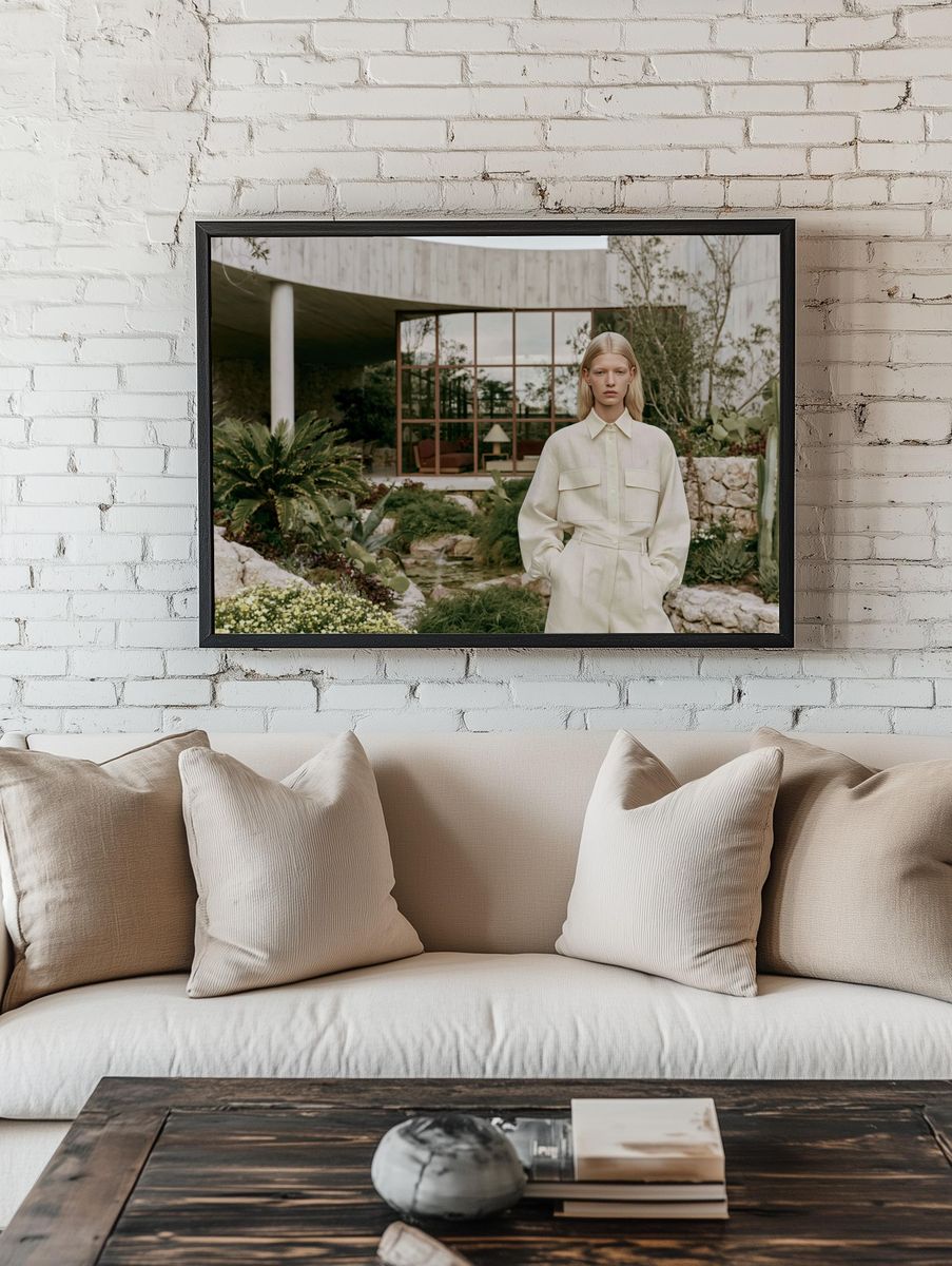 Modern Fashion Portrait Poster. — room view 1