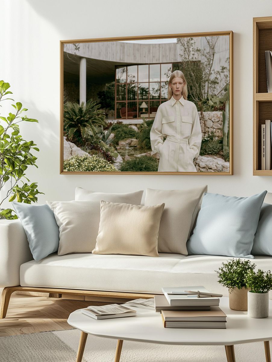 Modern Fashion Portrait Poster. — room view 2