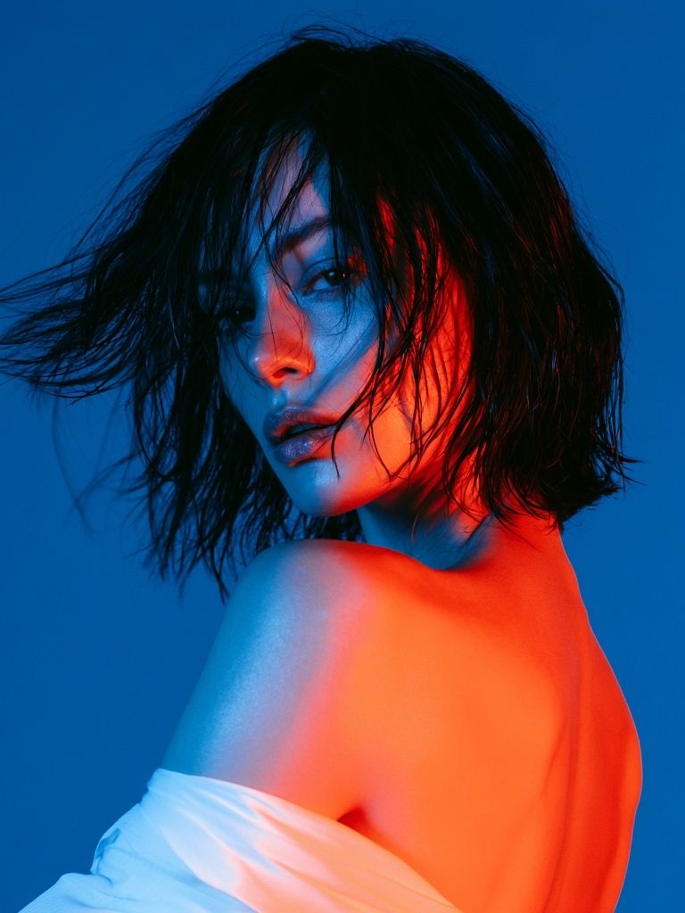 Neon Portrait Photography Poster. poster — photography art
