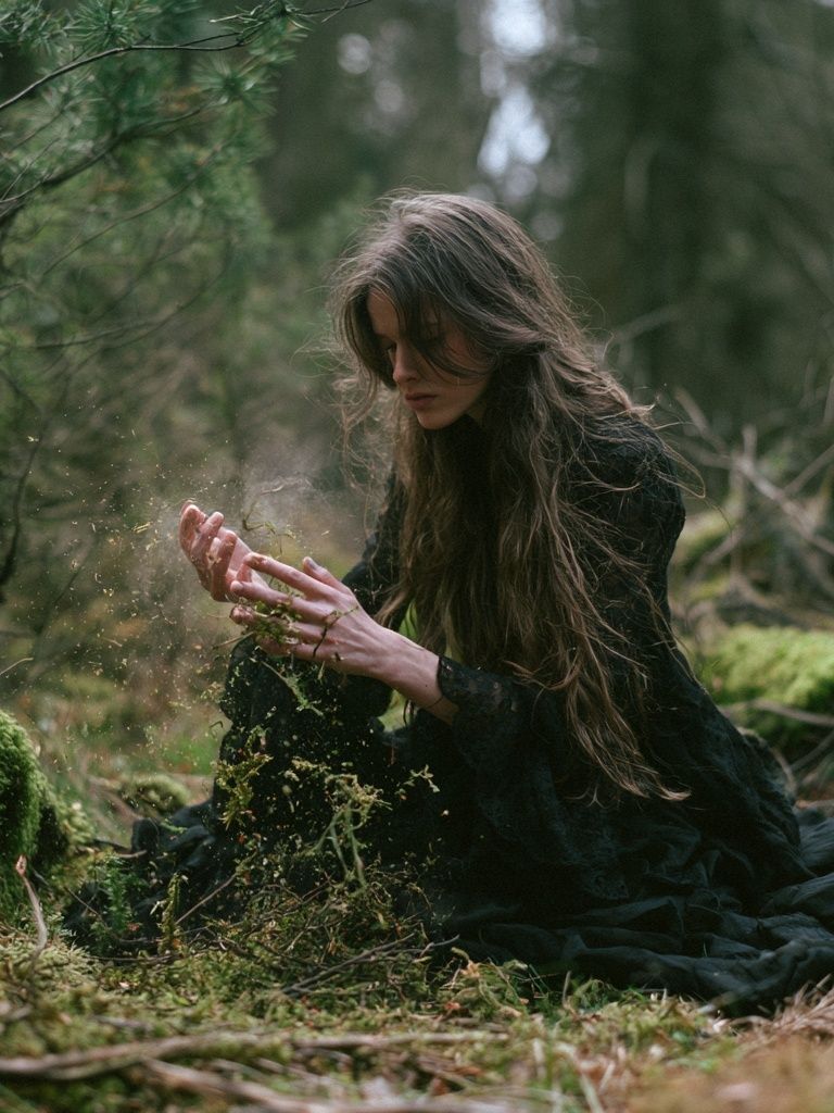 Forest Witch Portrait Print. poster — photography art