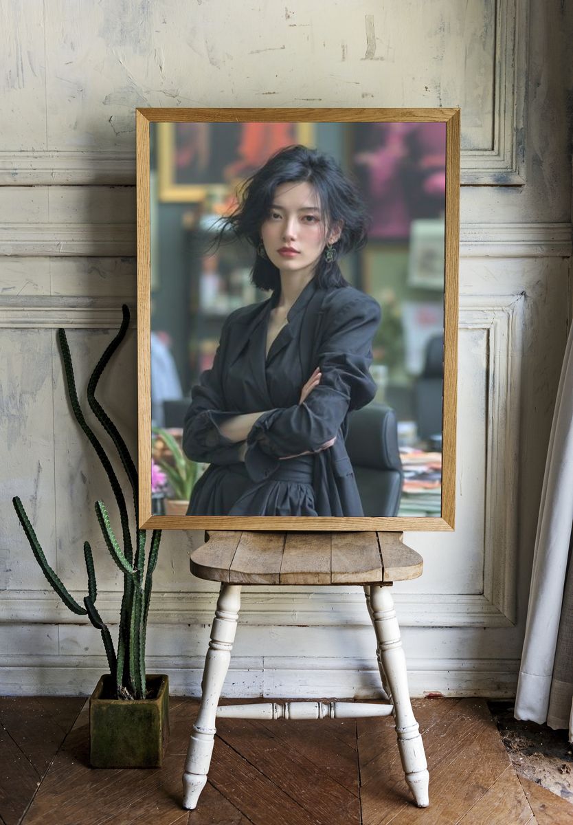 Elegant Woman Portrait Poster. room preview