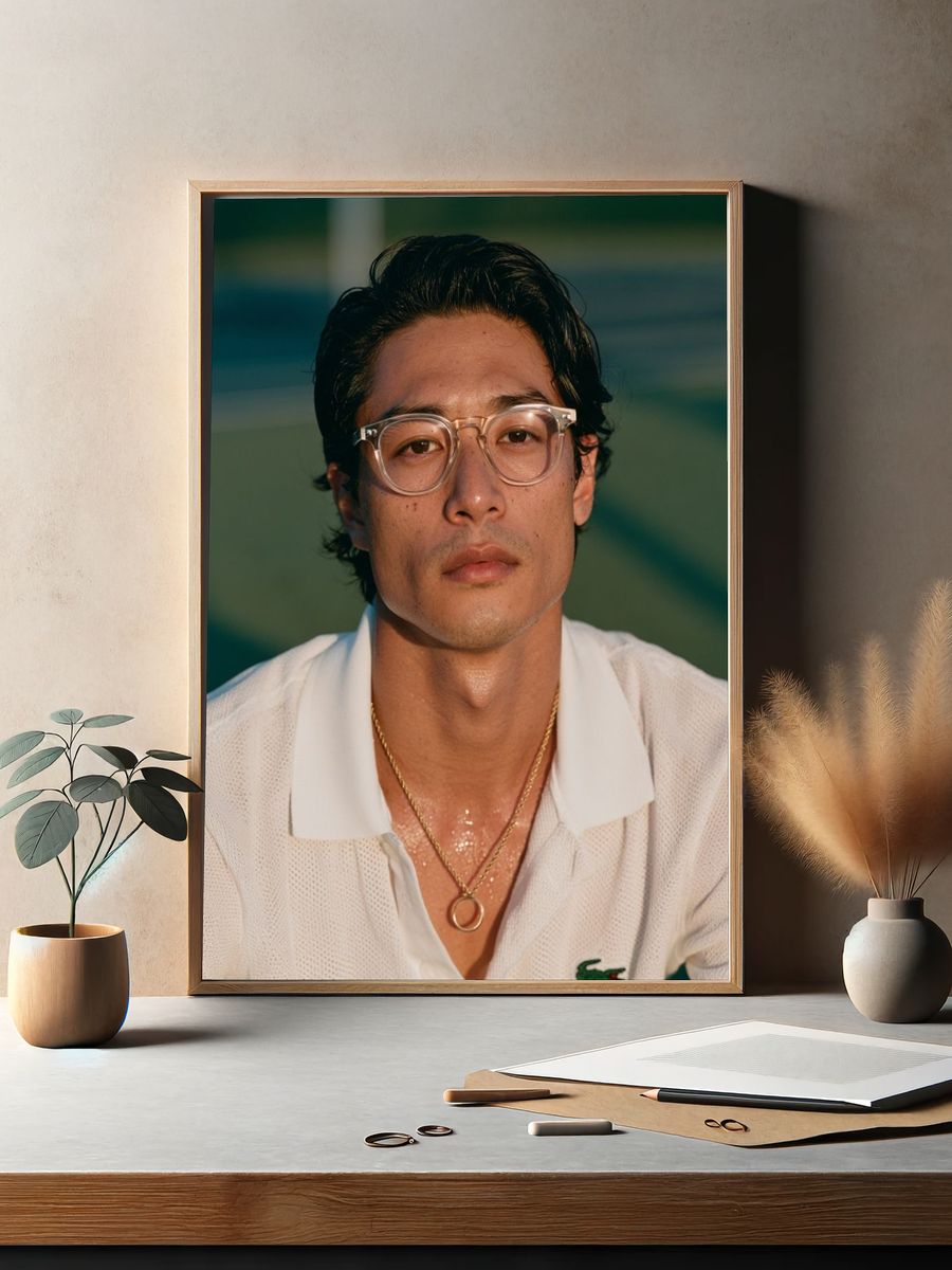 Portrait of a Man Photography Poster. — room view 2