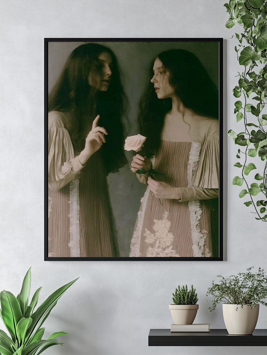 Twin Portrait Fashion Print. — room view 4