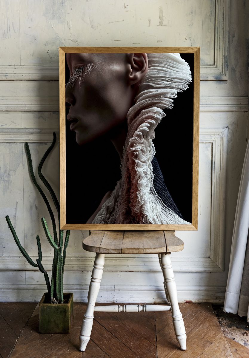 Avant-Garde Portrait Print. room preview