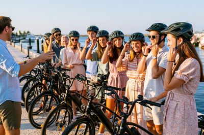 Harbor Bike Tour Photography Poster.