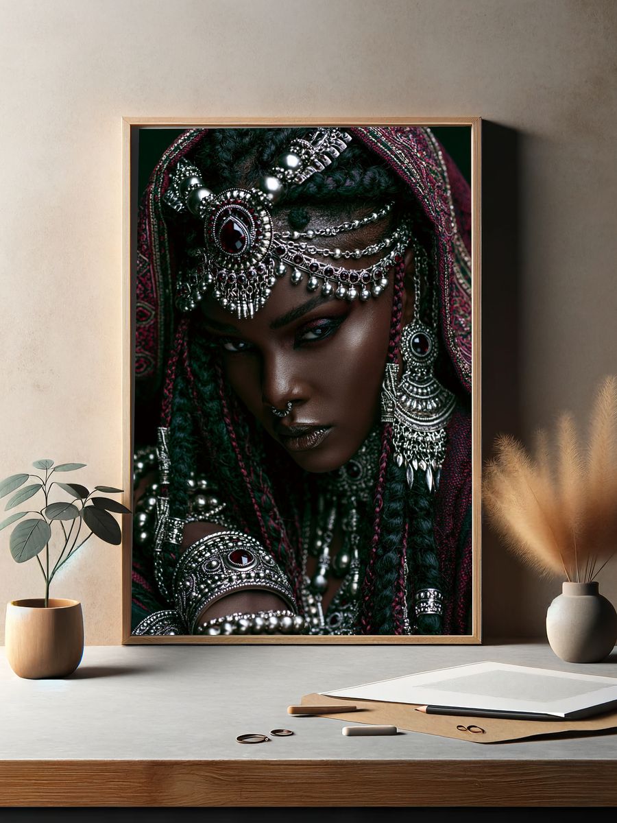 Ornate Portrait Photography Poster. — room view 2