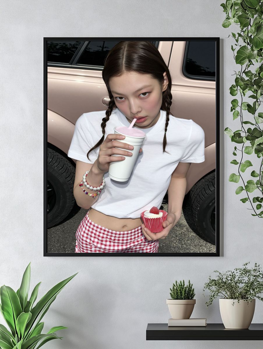Playful Street Portrait Poster. — room view 4