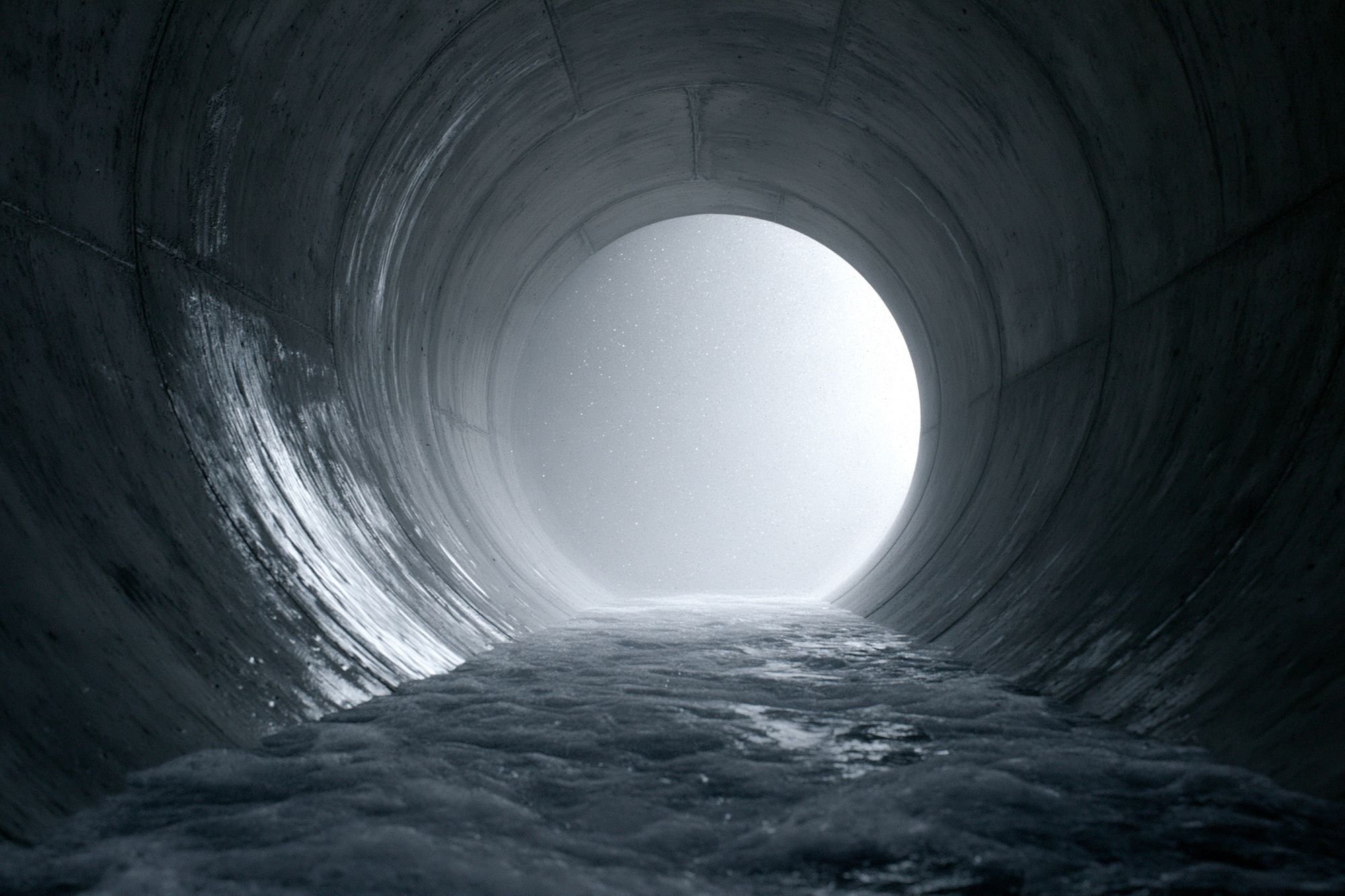 Snowy Tunnel Light Photography Poster. poster — photography art