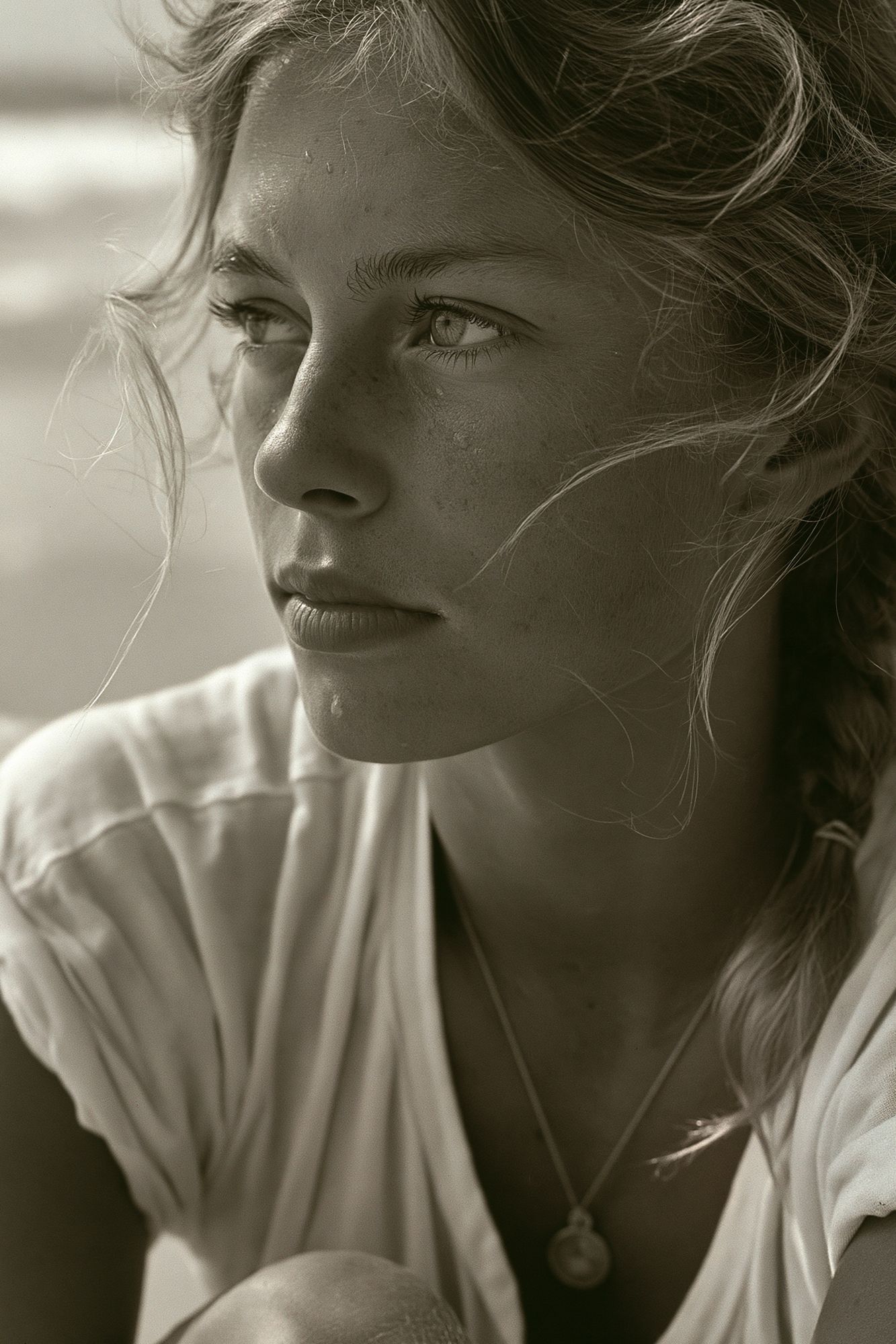 Contemplative Portrait Photography Print. poster — photography art