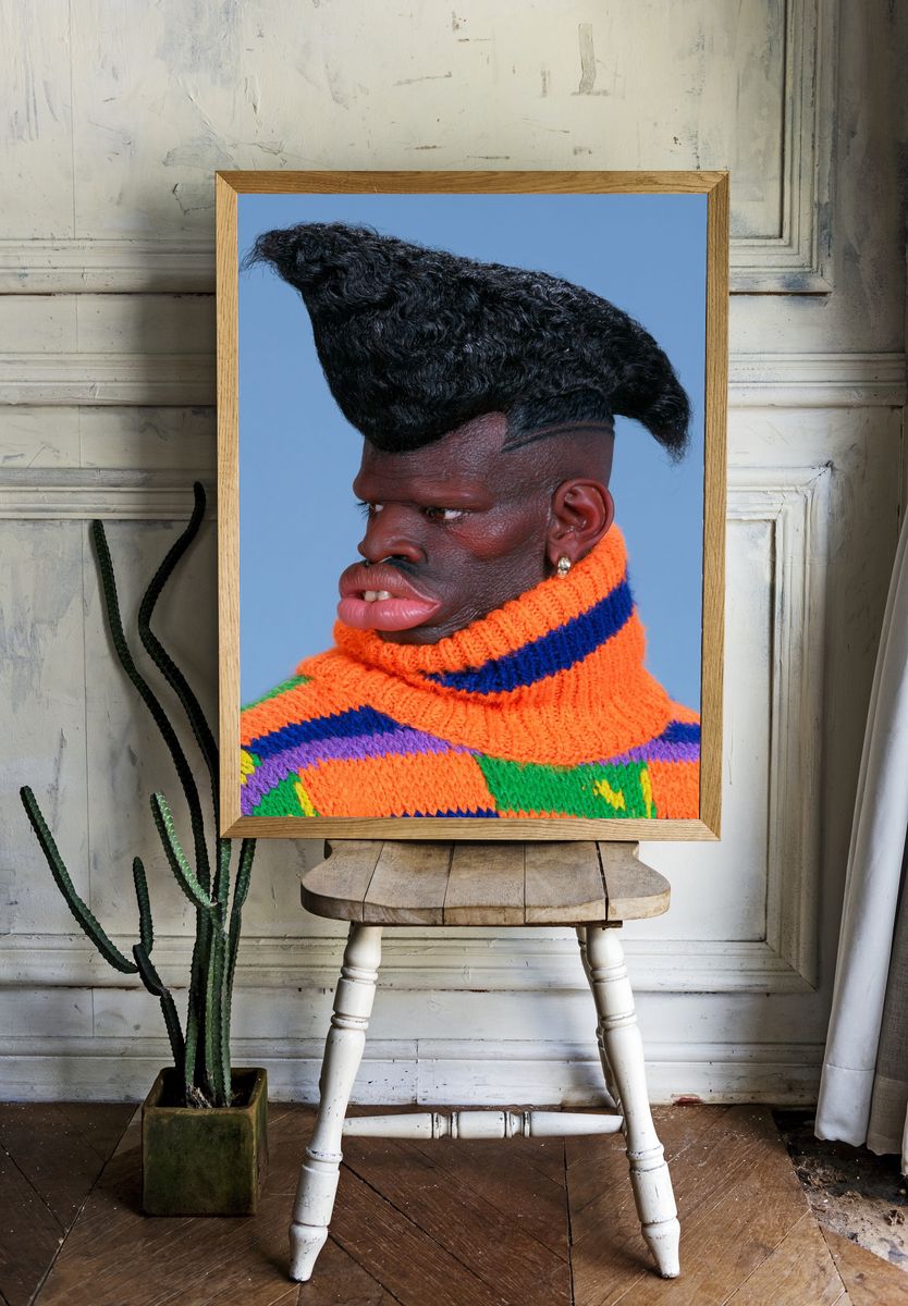 Avant-Garde Portrait Photography Poster. room preview