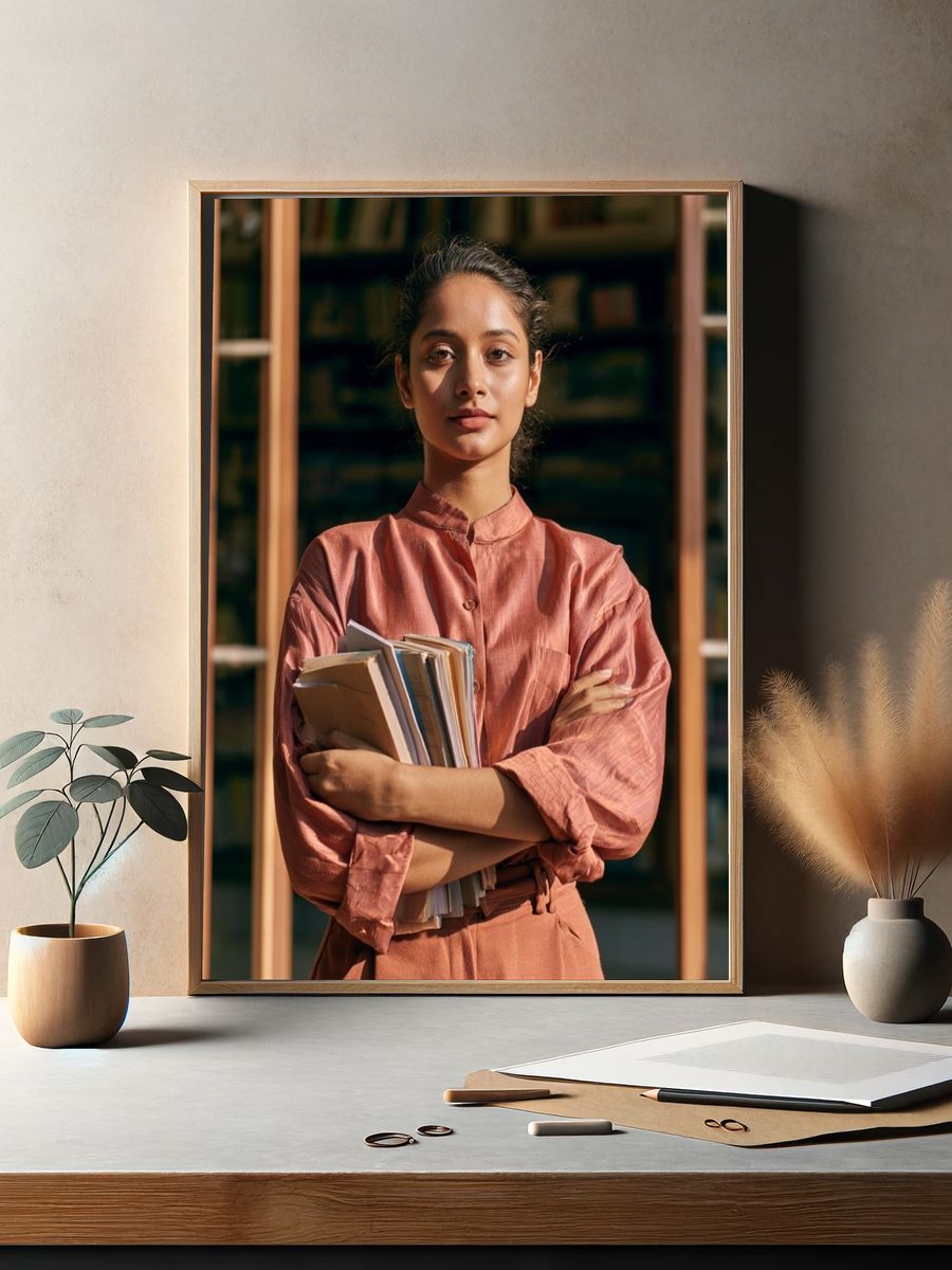 Portrait of a Student Photography Poster. — room view 2