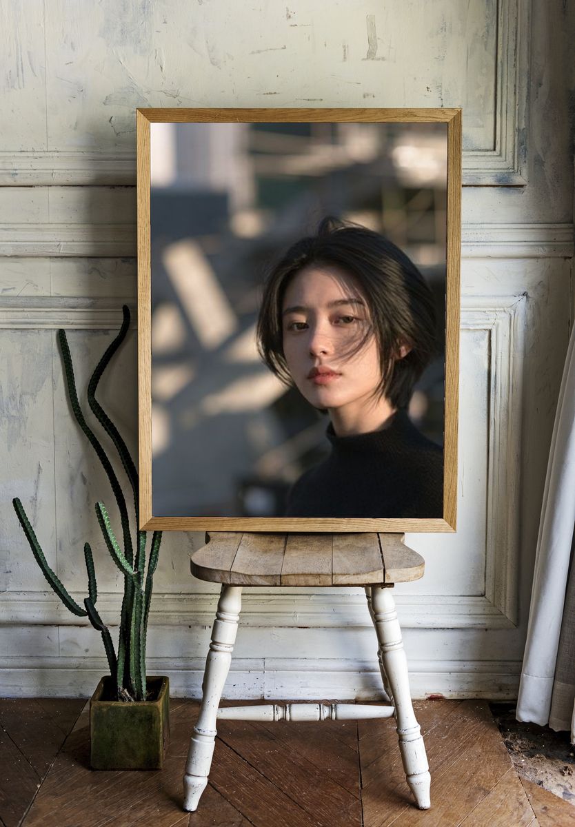 Moody Portrait Photography Poster. — room view 1