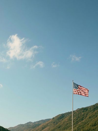 American Flag Landscape Poster.