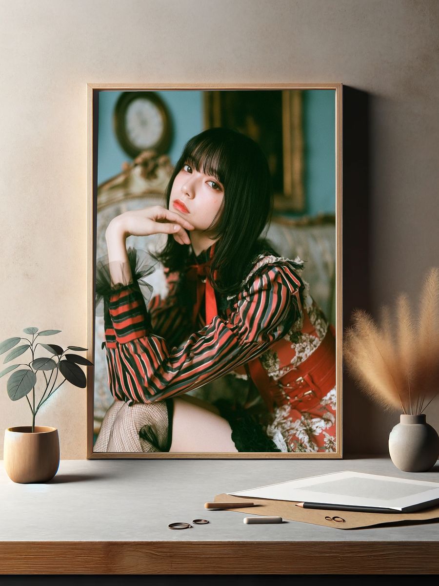 Gothic Portrait Fashion Poster. — room view 2