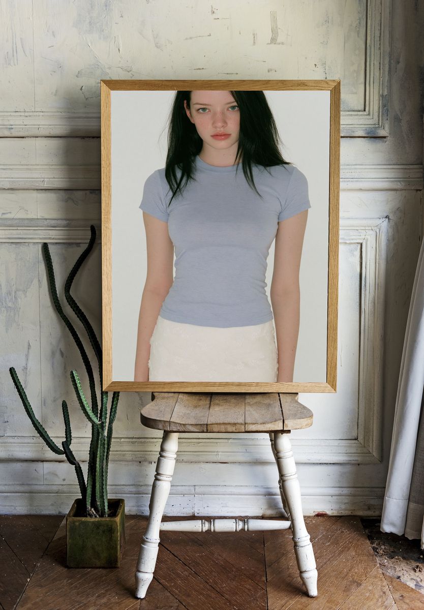 Minimalist Portrait Photography Poster. — room view 1
