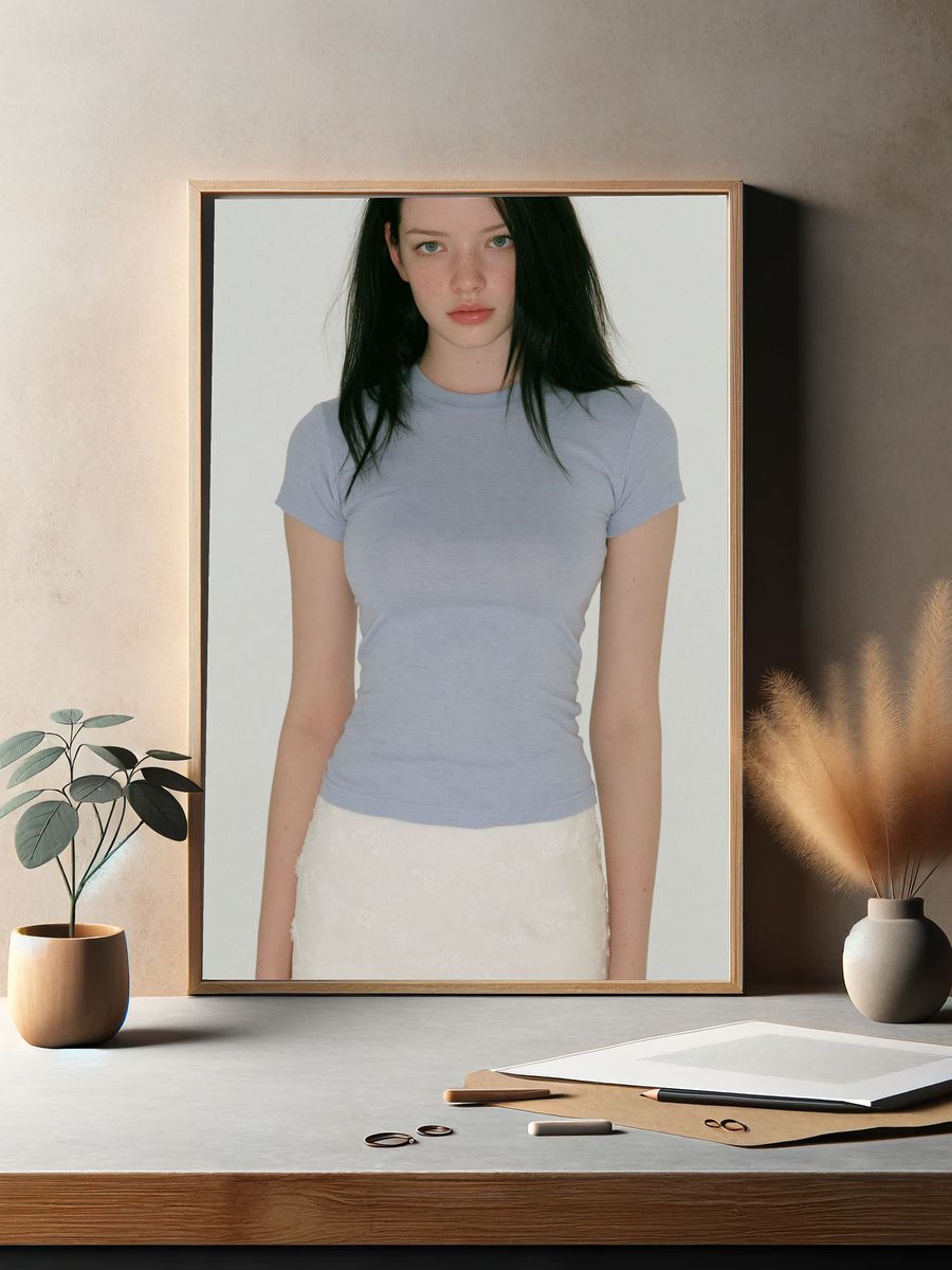 Minimalist Portrait Photography Poster. — room view 2