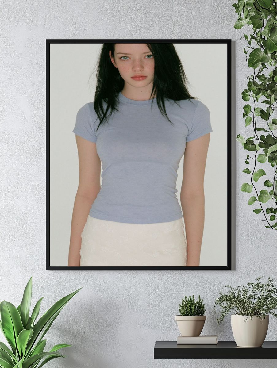 Minimalist Portrait Photography Poster. — room view 4