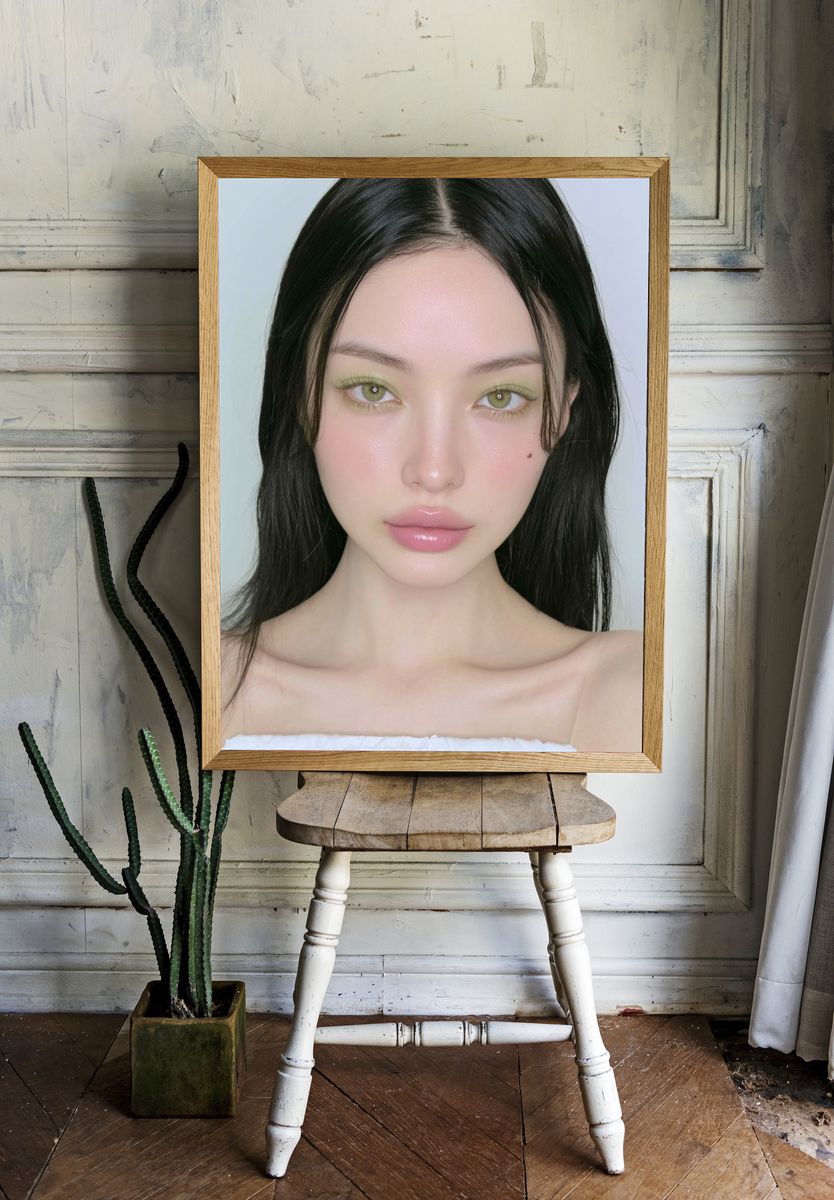 Soft Glam Portrait Poster. — room view 1