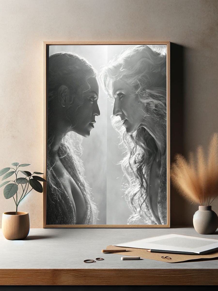 Dual Portrait in Light Print. — room view 2