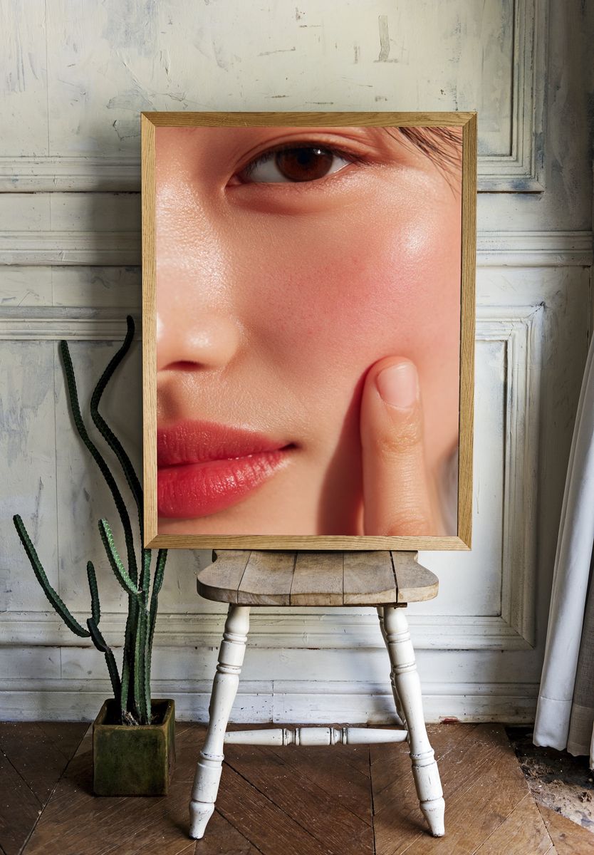 Close-Up Beauty Portrait Print. — room view 1