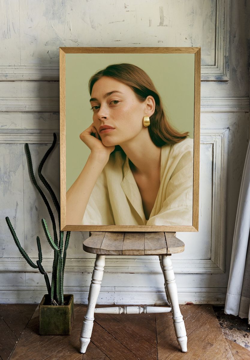 Minimalist Portrait Poster. room preview