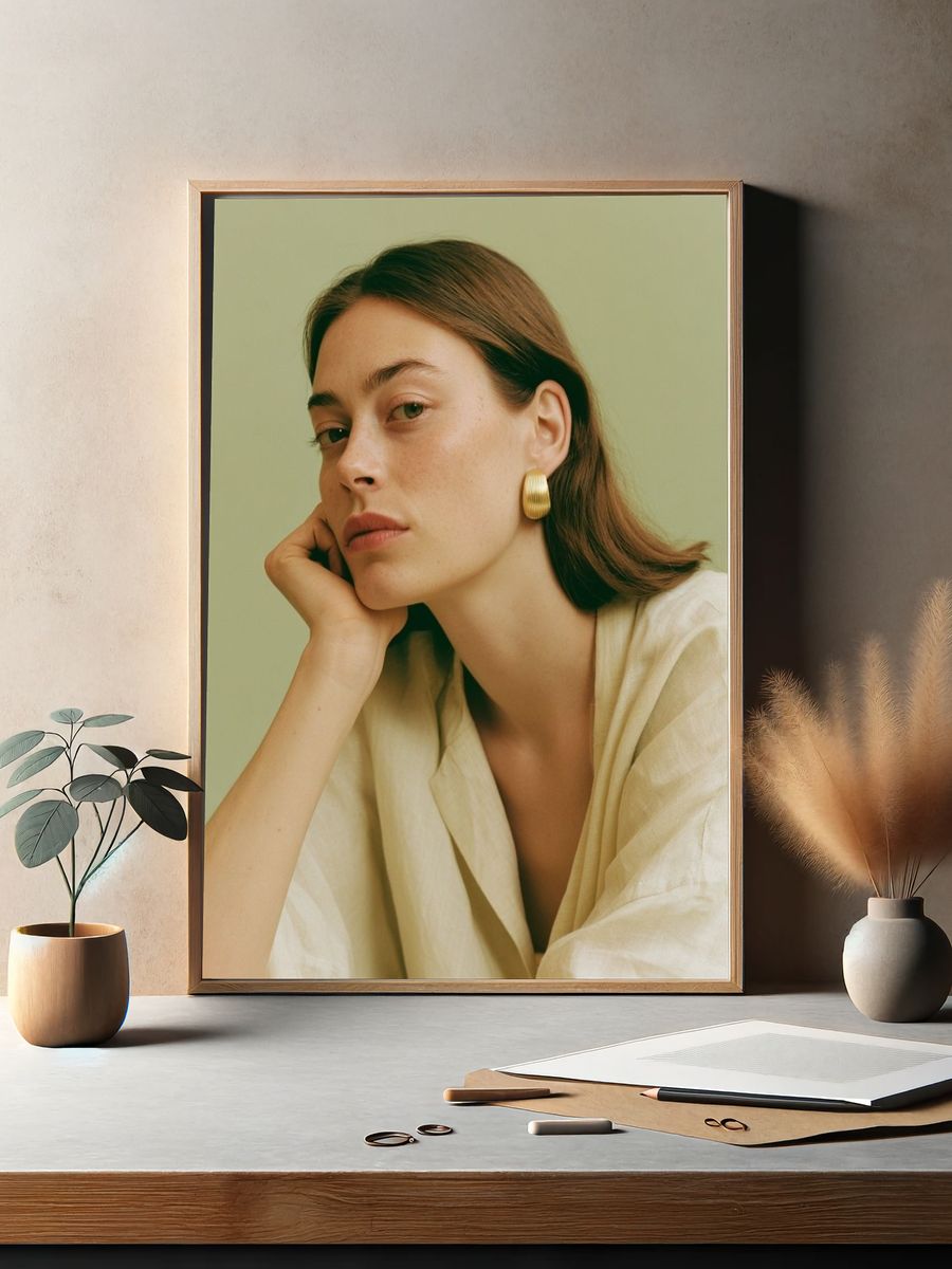 Minimalist Portrait Poster. — room view 2