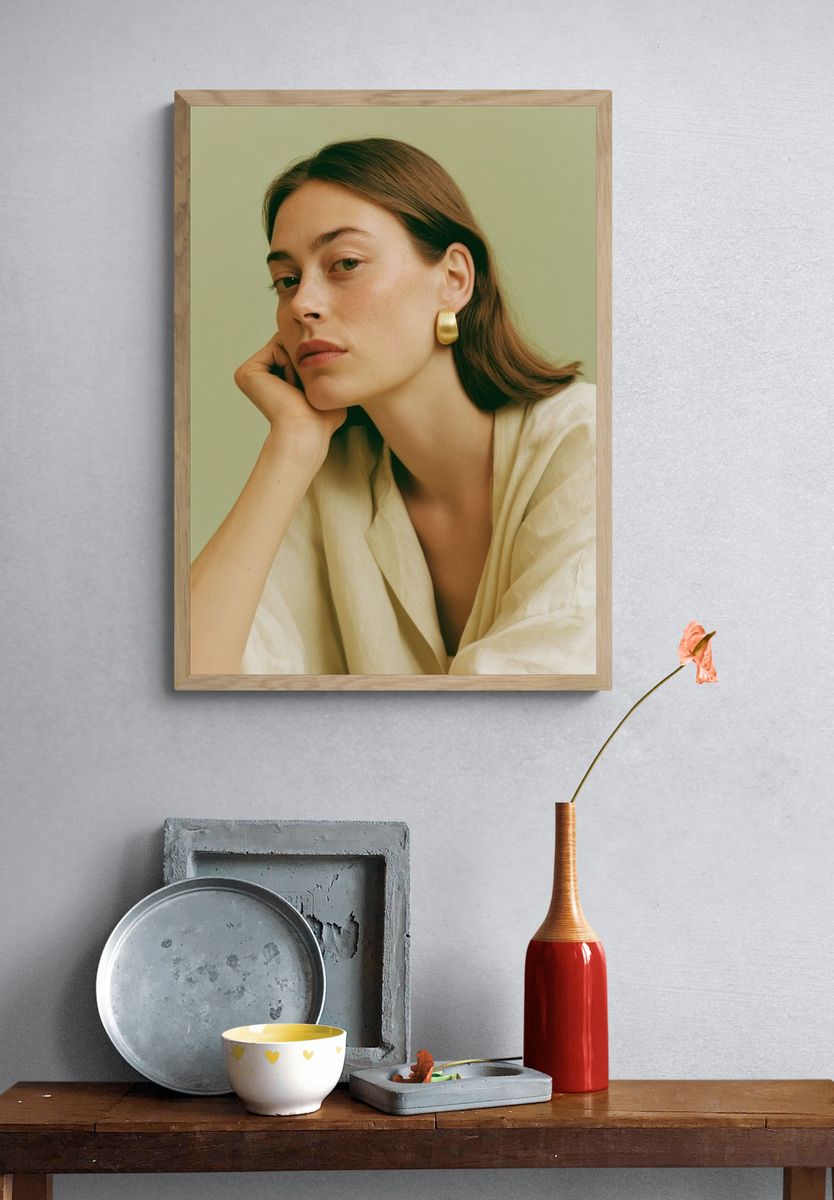 Minimalist Portrait Poster. — room view 3