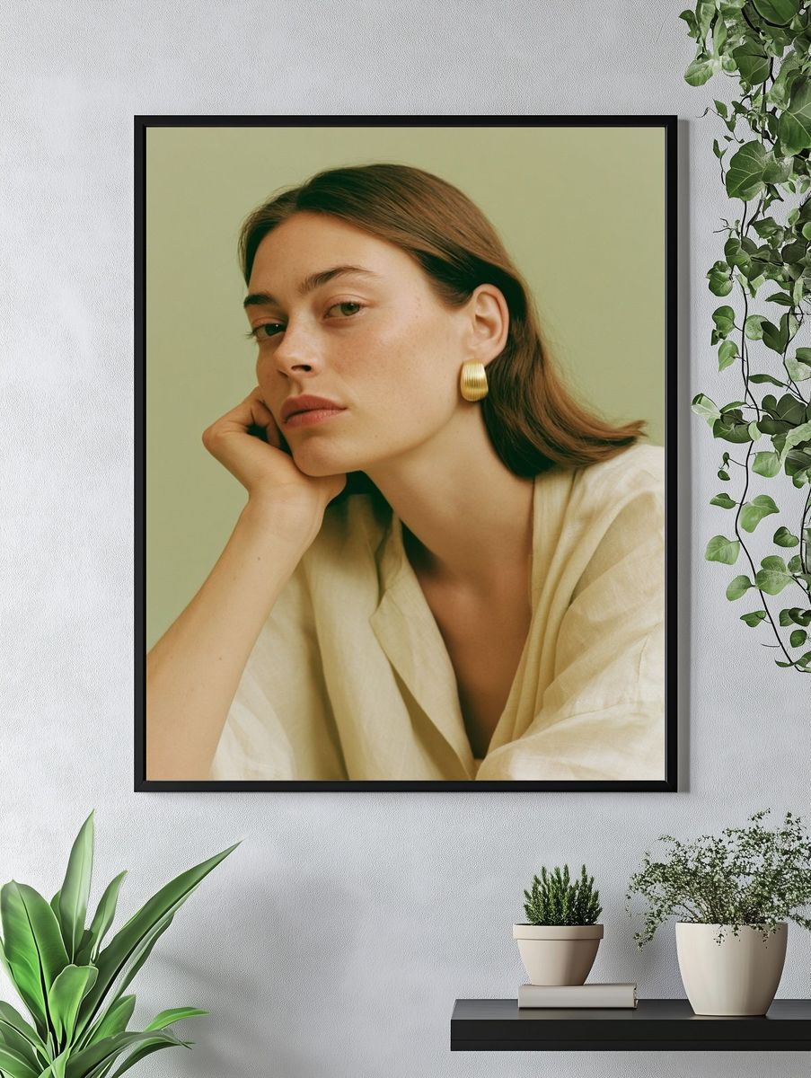 Minimalist Portrait Poster. — room view 4