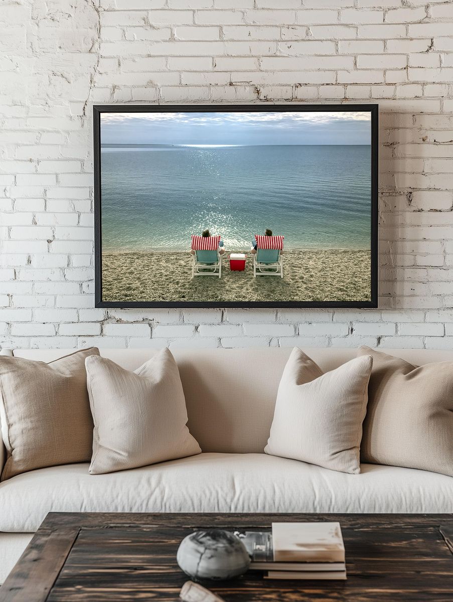 Seaside Lounge Photography Poster. room preview