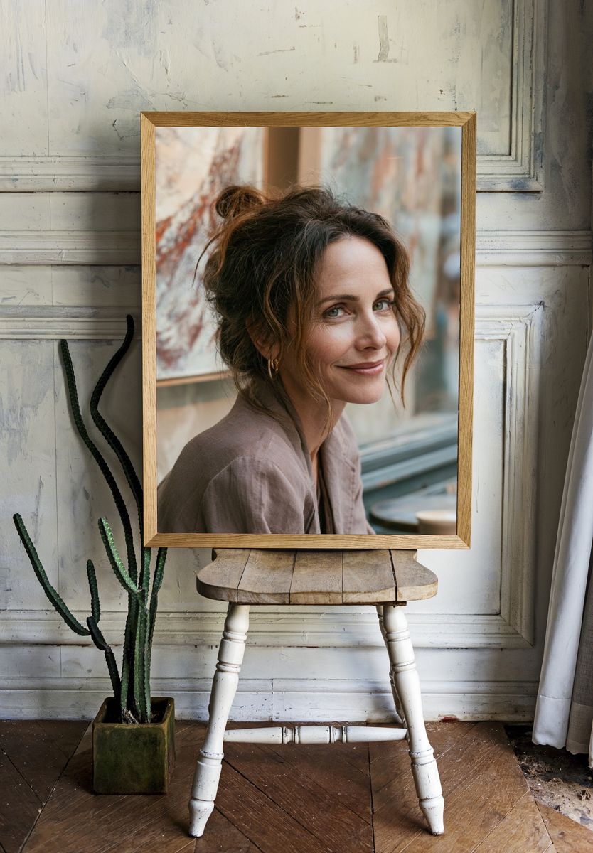 Elegant Woman Portrait Print. — room view 1
