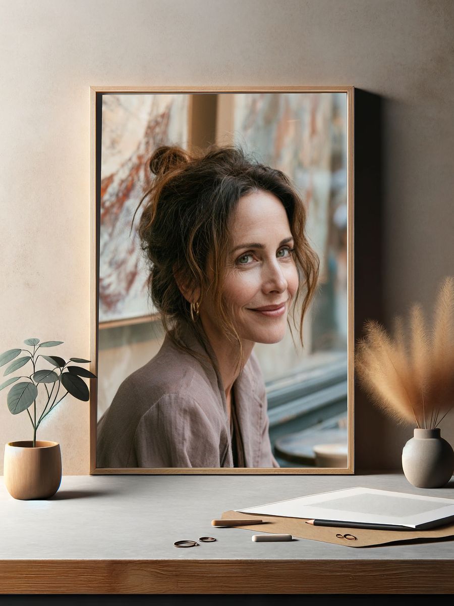 Elegant Woman Portrait Print. — room view 2