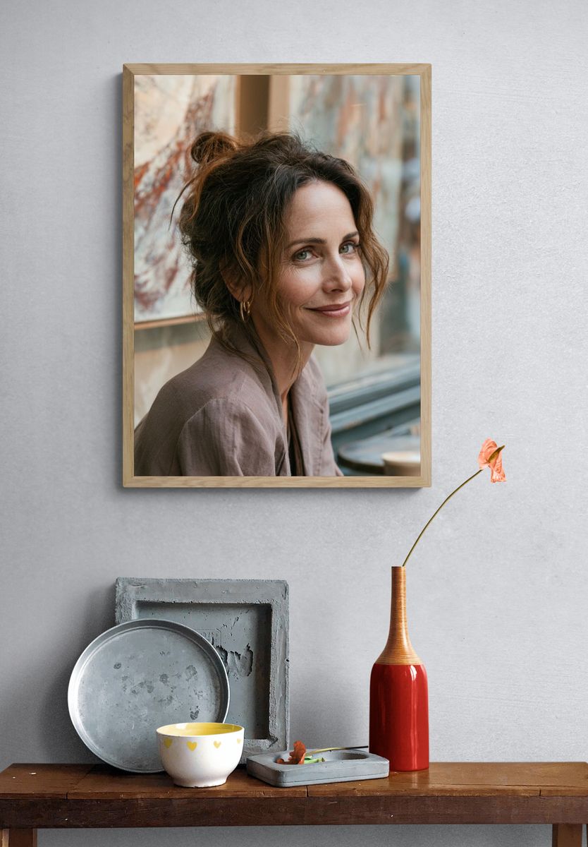 Elegant Woman Portrait Print. — room view 3