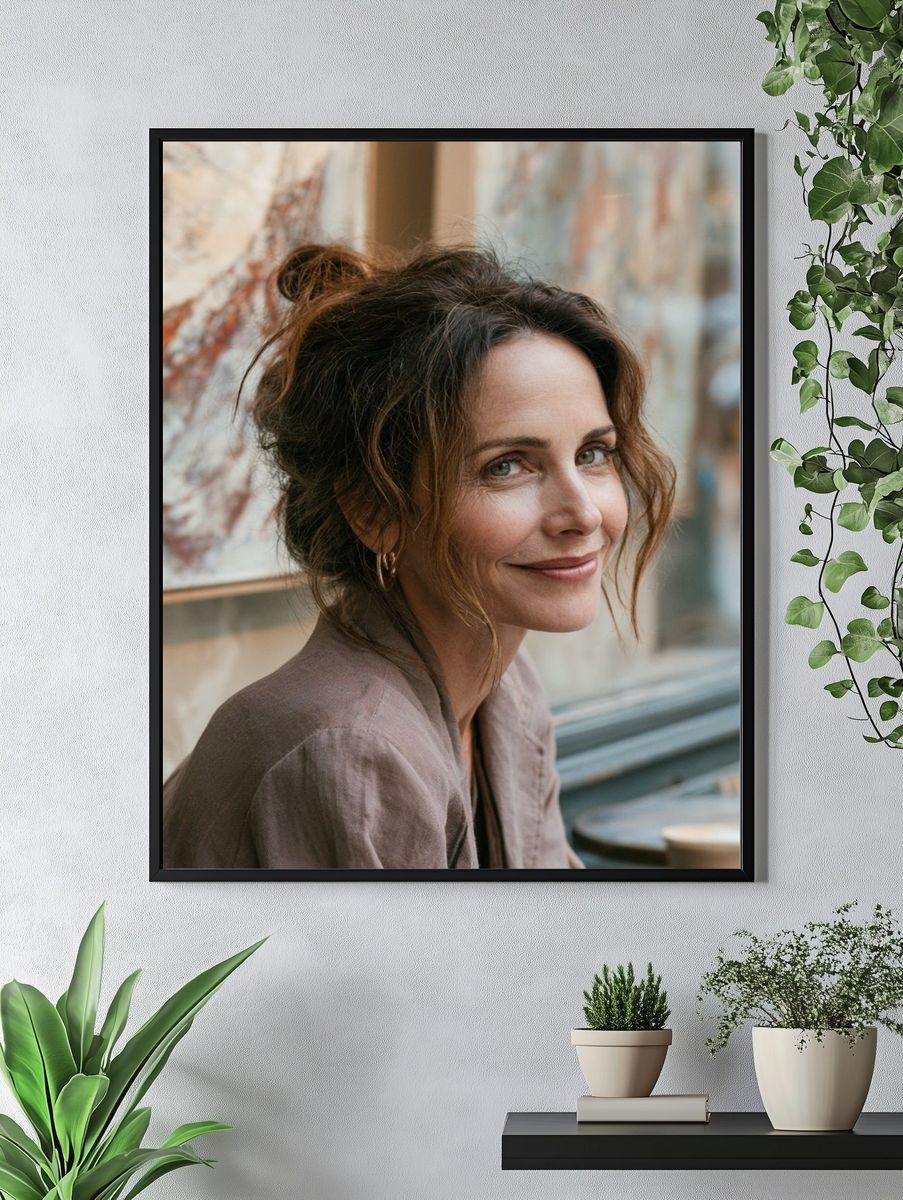 Elegant Woman Portrait Print. — room view 4