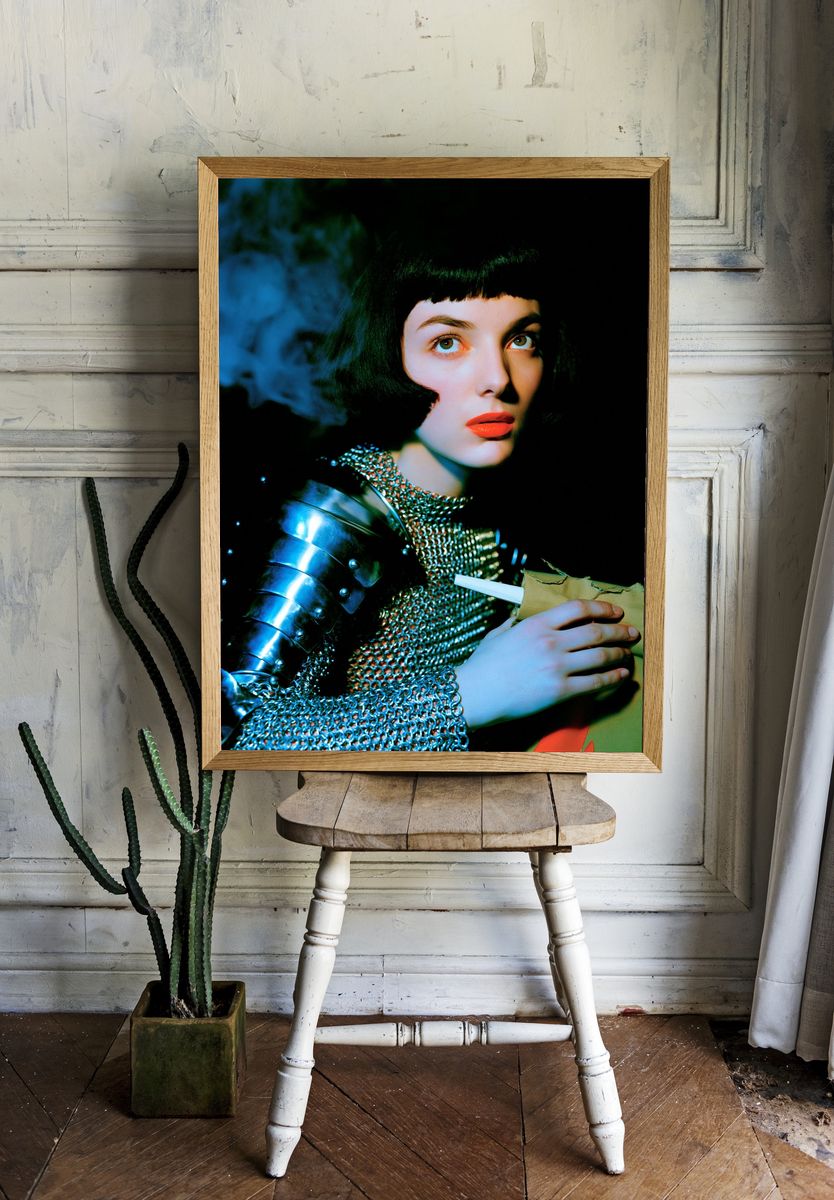Futurist Portrait Fashion Poster. — room view 1