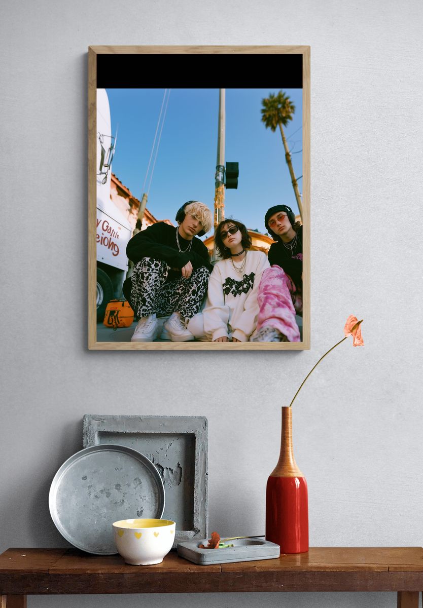 Streetwear Trio Photography Poster. — room view 3