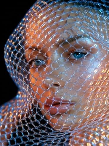 Futuristic Portrait Photography Poster. poster detail
