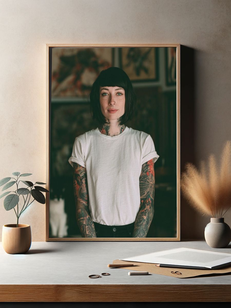 Tattooed Portrait Photography Poster. — room view 2