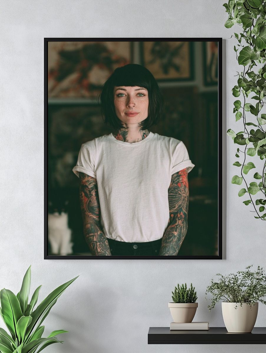 Tattooed Portrait Photography Poster. — room view 4