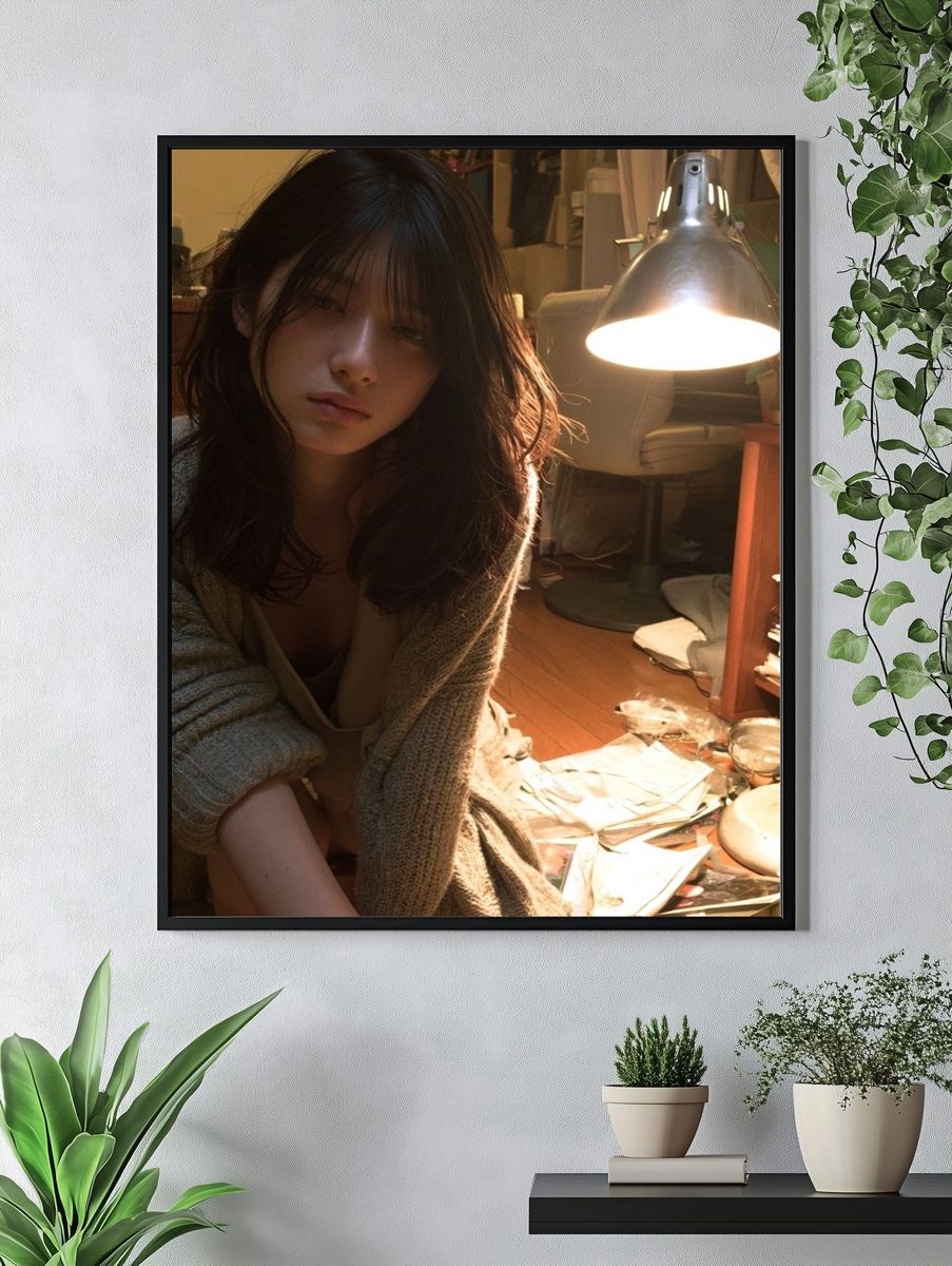 Moody Studio Portrait Print. — room view 4