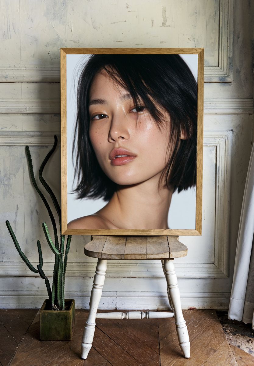 Minimalist Portrait Photography Poster. — room view 1