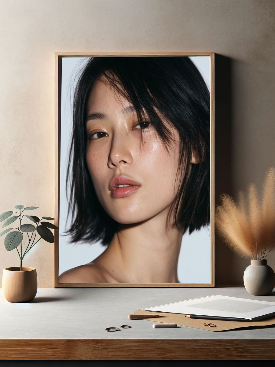 Minimalist Portrait Photography Poster. — room view 2