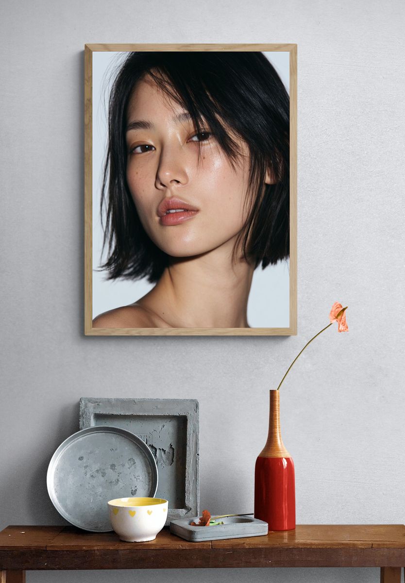 Minimalist Portrait Photography Poster. — room view 3