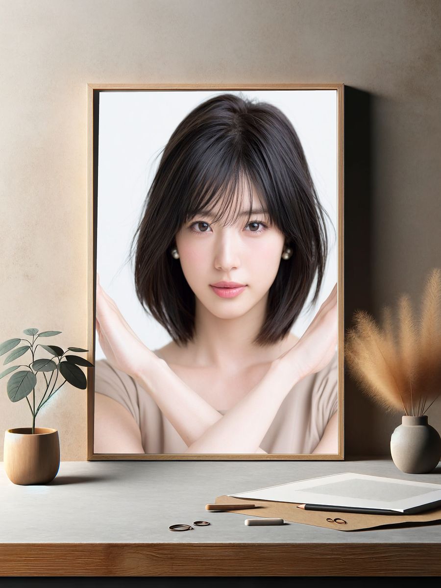 Elegant Portrait Photography Poster. — room view 2