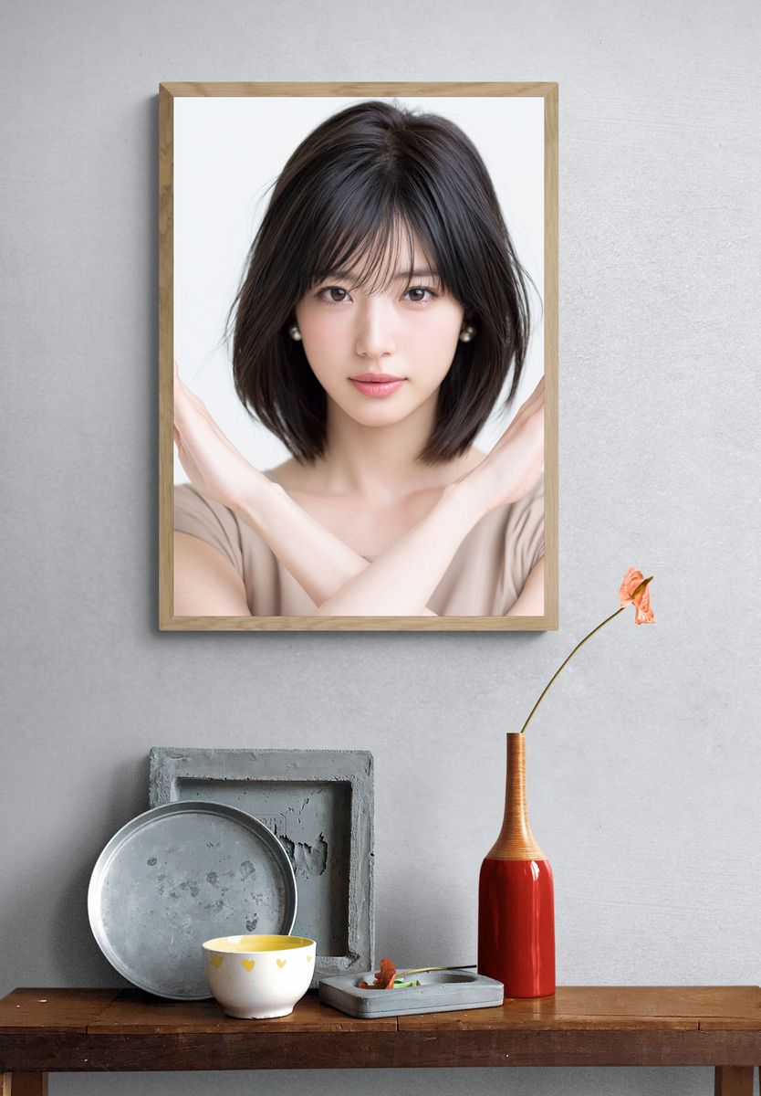 Elegant Portrait Photography Poster. — room view 3