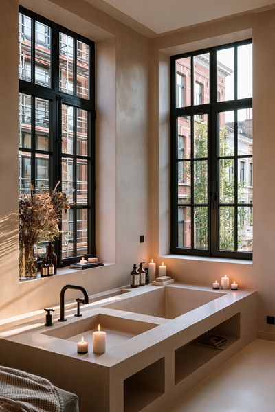 Spa Bathroom Interior Photography Poster. poster