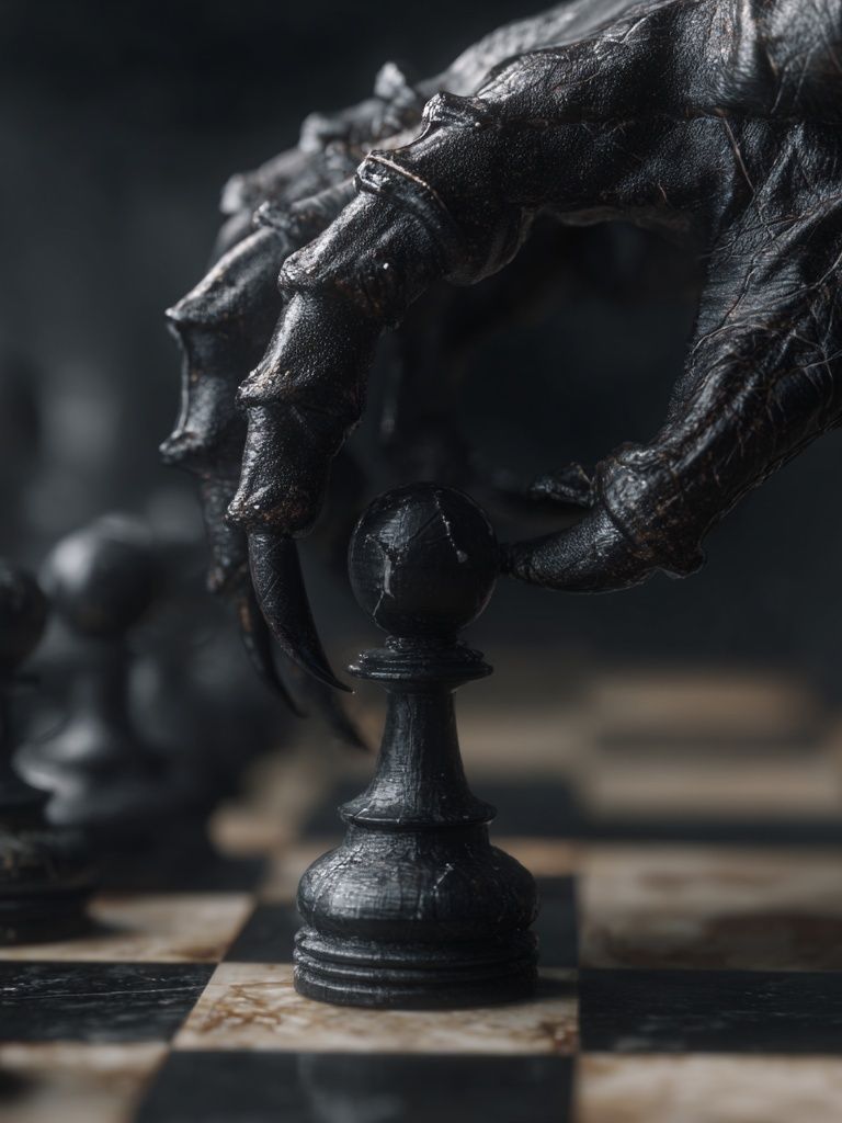 Dark Chess Claw Photography Poster. poster — photography art