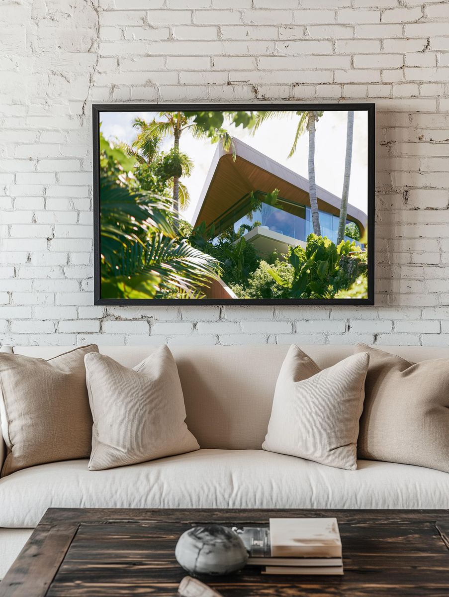 Tropical Modern Villa Photography Poster. — room view 1