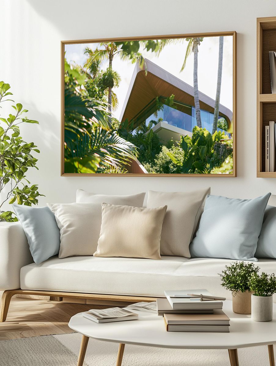 Tropical Modern Villa Photography Poster. — room view 2